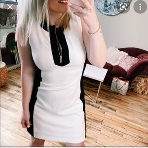 Black-and-white beautiful dress